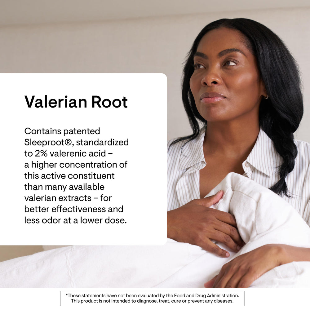 Thorne Valerian Root label with third-party certification and allergen-free notes