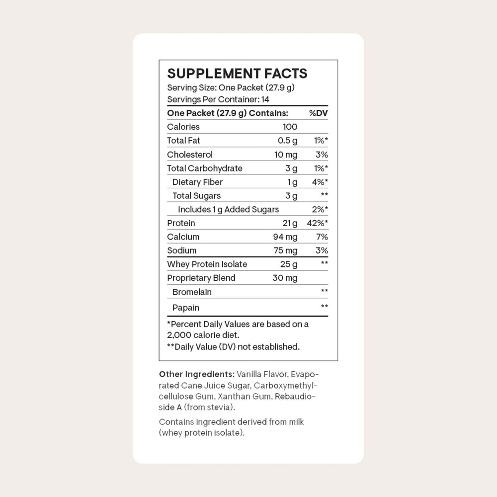 THORNE Whey Protein Isolate scoop atop powder for easy post-workout shakes