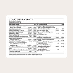 THORNE Women's Multi 50+ tablets close-up highlighting calcium and magnesium