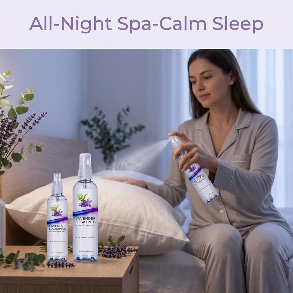 Three Drops of Life travel-friendly linen spray keeps linens fresh on trips.