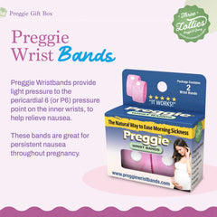 Three Lollies Preggie anti-nausea bands help manage morning discomfort.