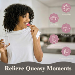Three Lollies Queasy Drops sour-raspberry-drops for tart flavor and travel relief