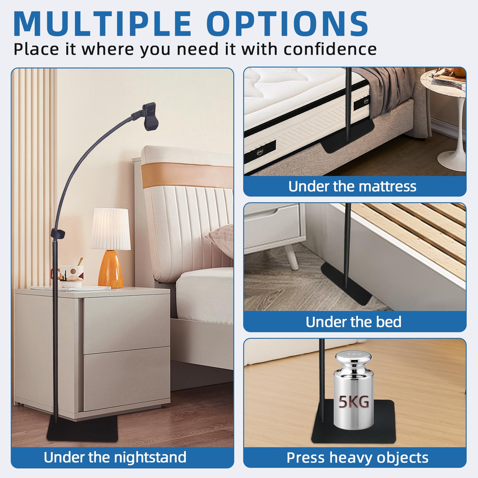 ThreeDokke CPAP hose holder reduces leakage risk and clutter