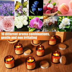 Threlaco 50-pack candles white tea orchid: elegant scent for dining and spa moments