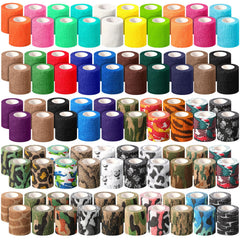 Threlaco bulk 100-roll self-adherent bandage wrap for bulk first-aid supplies.