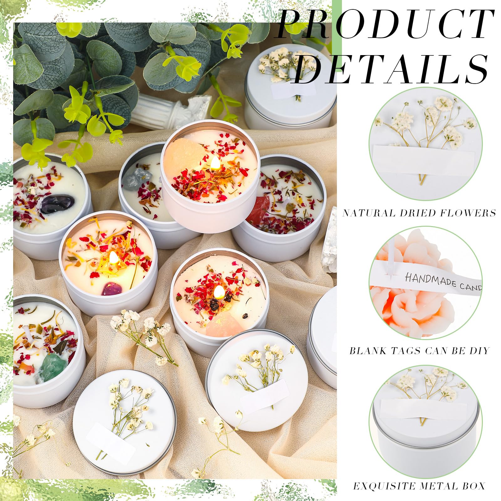 Threlaco mini scented candles measure 5 cm for subtle ambiance