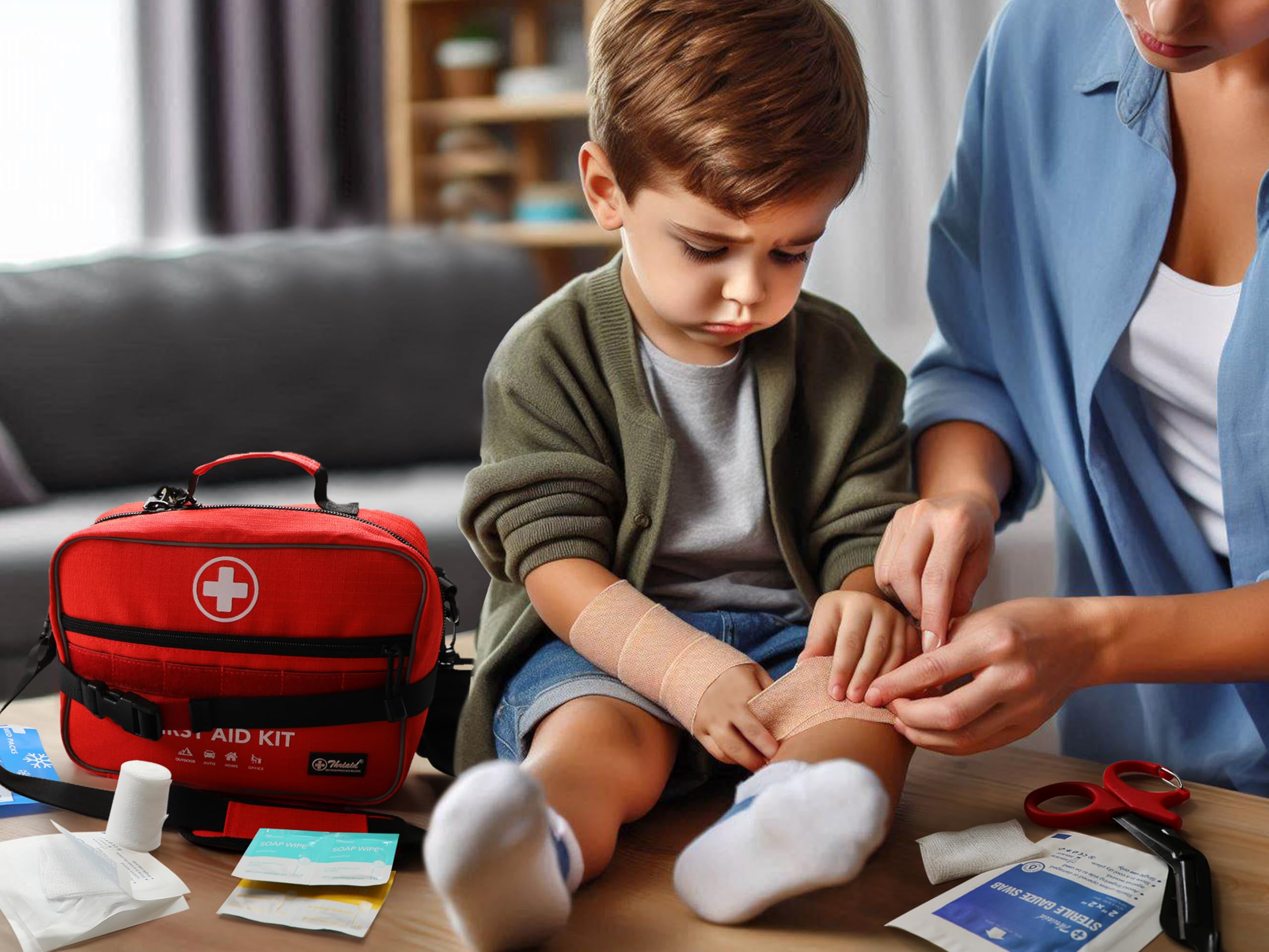 THRIAID compact design suits home, office, travel, and outdoor adventures.