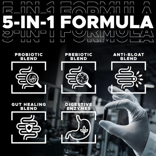Thrival Digestival bottle label close-up highlighting purity and potency of the probiotic blend.
