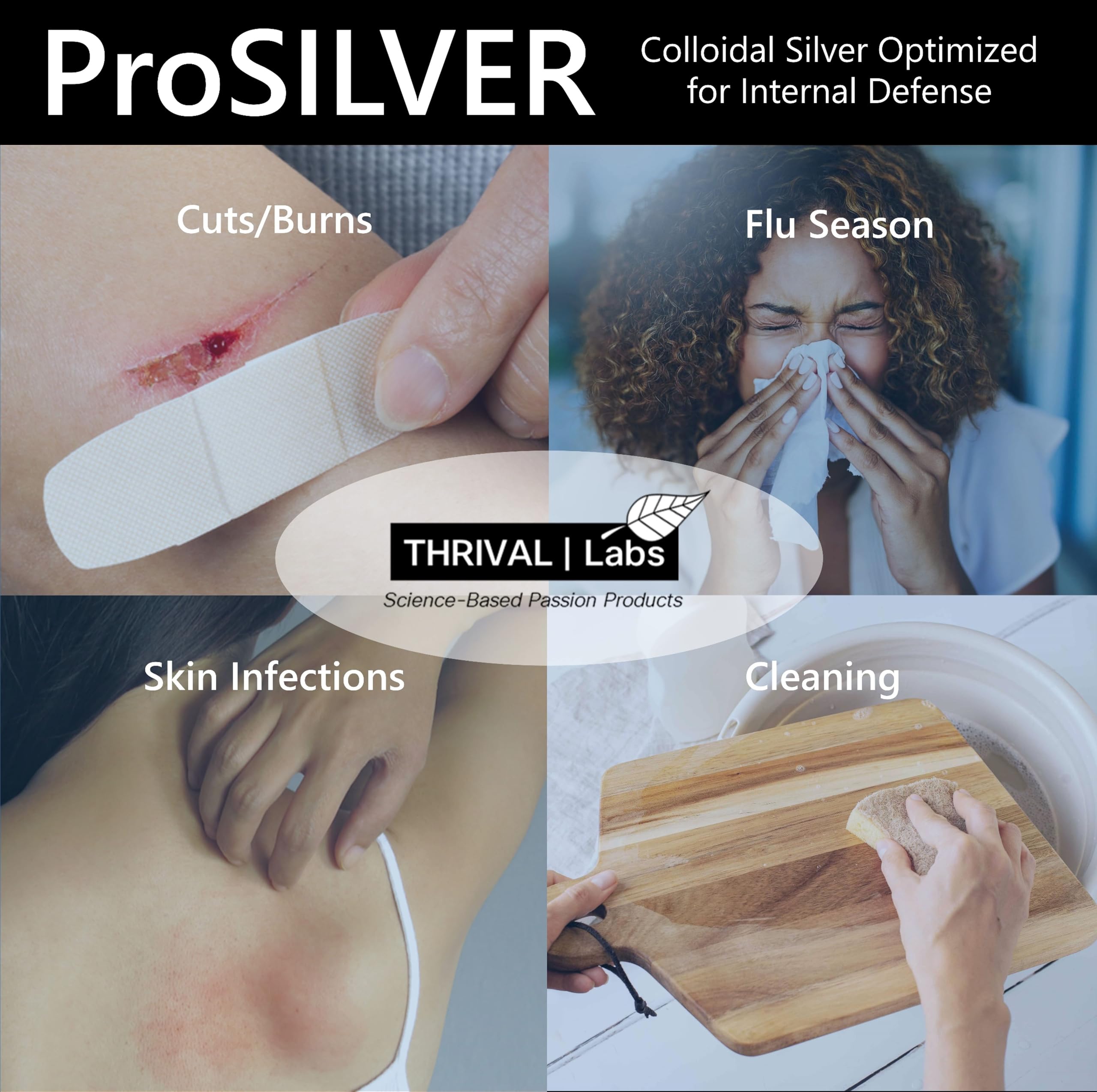 Thrival Labs ProSILVER pharma-grade water base visual