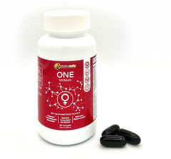 Thrivetality One Woman label closeup highlights nutrient science