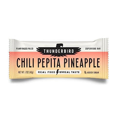 Thunderbird Real Food Bars packshot with Chili Pepita Pineapple for gluten-free, plant-based energy.