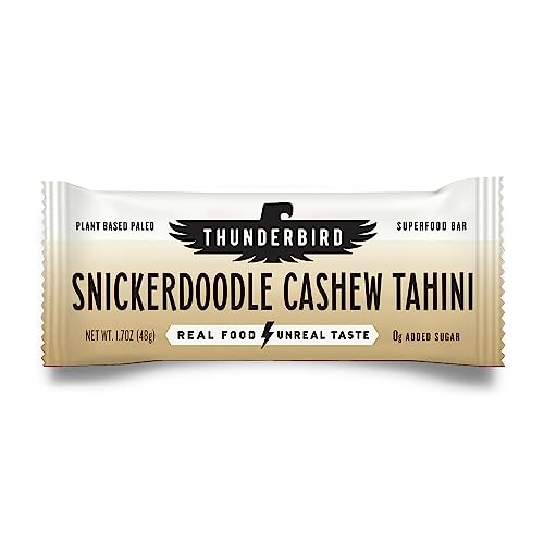 Thunderbird Snickerdoodle Cashew Tahini Bar pack for on-the-go energy.