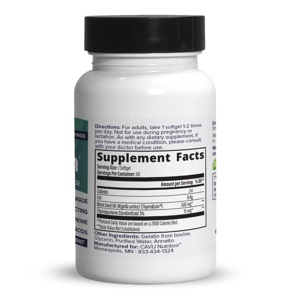 Softgel capsules poured from bottle for convenient daily use.