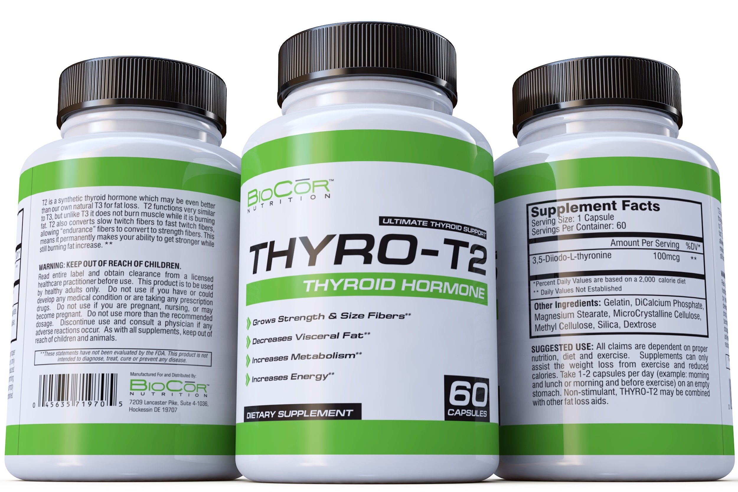Morning use of Thyro-T2 capsules for daily metabolism support.