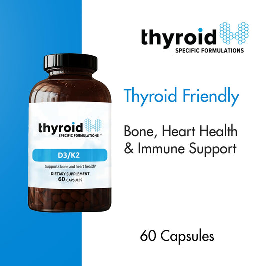 Thyroid Specific Formulations capsules in hand illustrate easy daily dosage.
