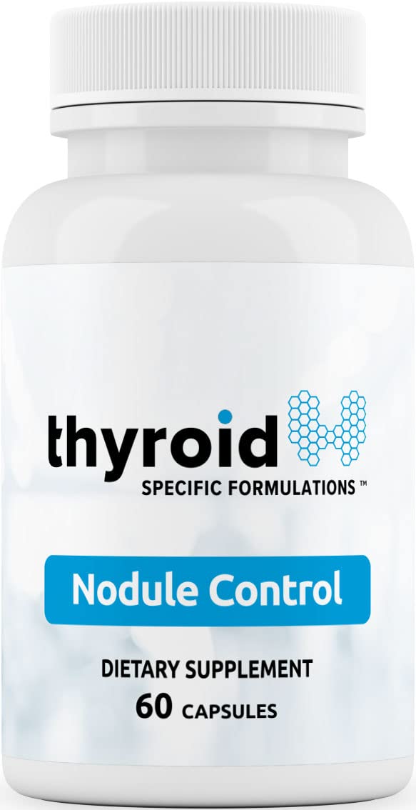 Thyroid Specific Formulations Nodule Control bottle label showing natural ingredients for nodules