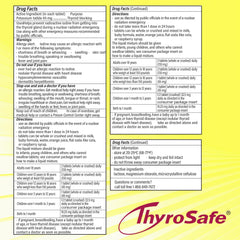 THYROSAFE tablets in a home kit scenario illustrate preparedness and peace of mind.