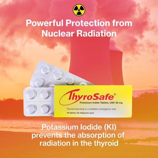 THYROSAFE tablets closeup with clearly scored pills for simple dosing