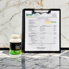 ThyroShield family-packaging shows a 300-count supply for households.