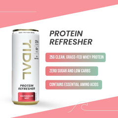 TIDAL Protein Refresher on-the-go bottle right for keto-friendly fueling.