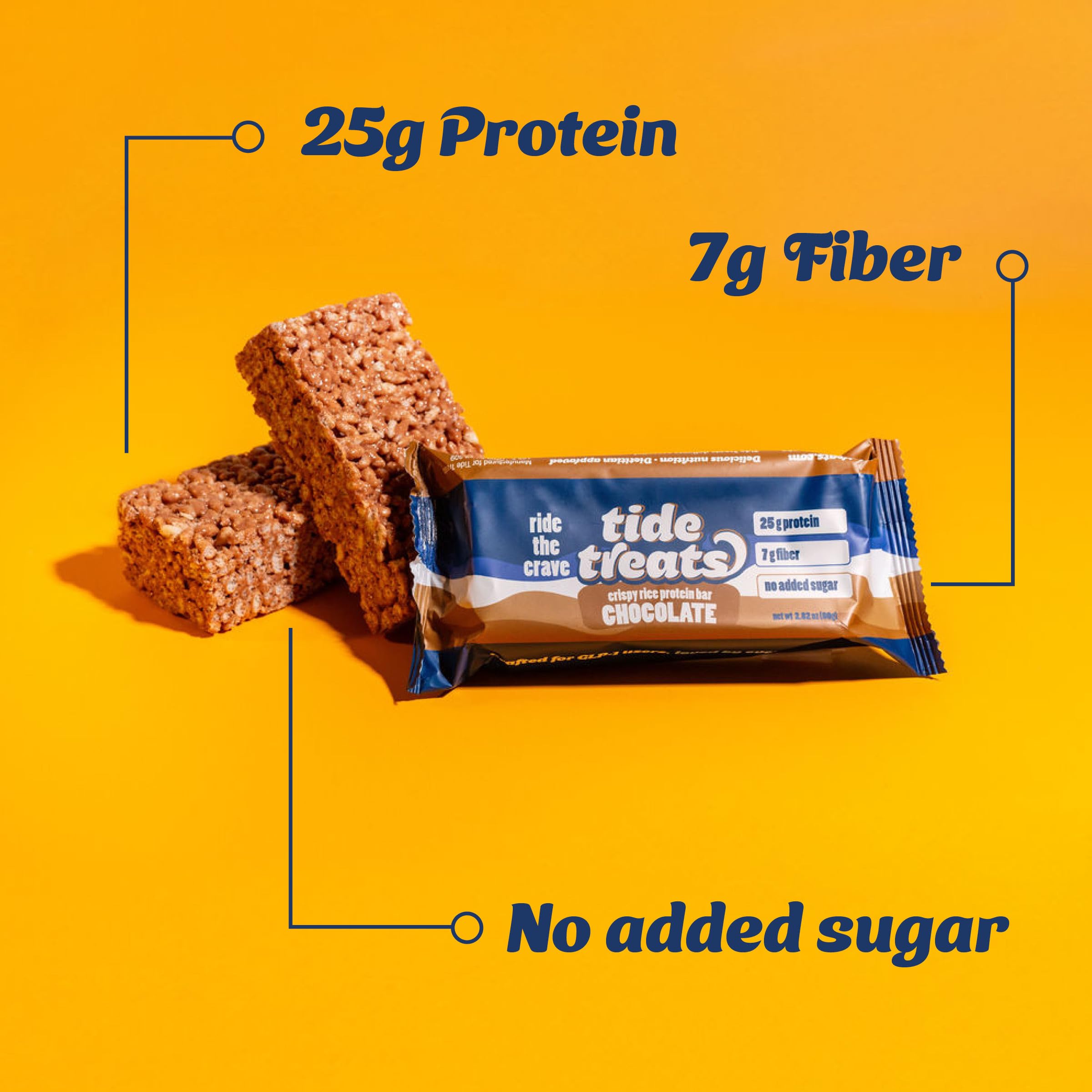 Tidetreats Crispy Rice Bar held in hand during workout break.