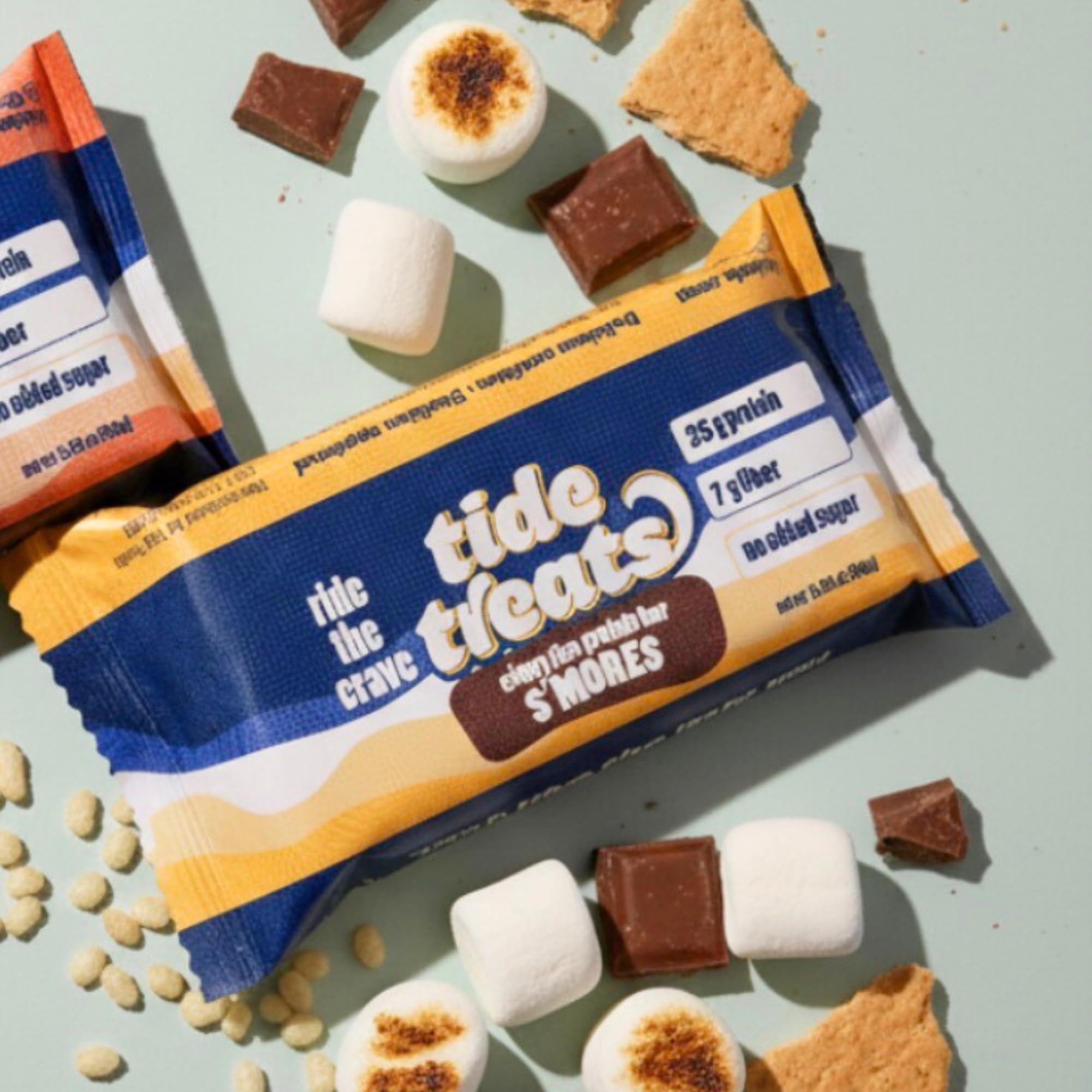 Tidetreats Crispy Rice Bar shown in gym bag for on-the-go fueling