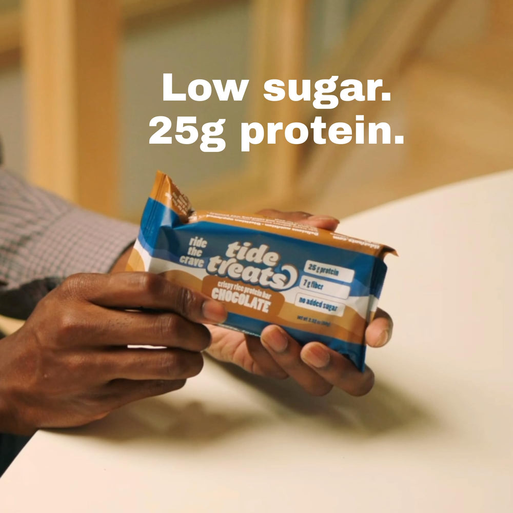 TideTreats dessert-like but balanced bar—sweet flavor without added sugar.