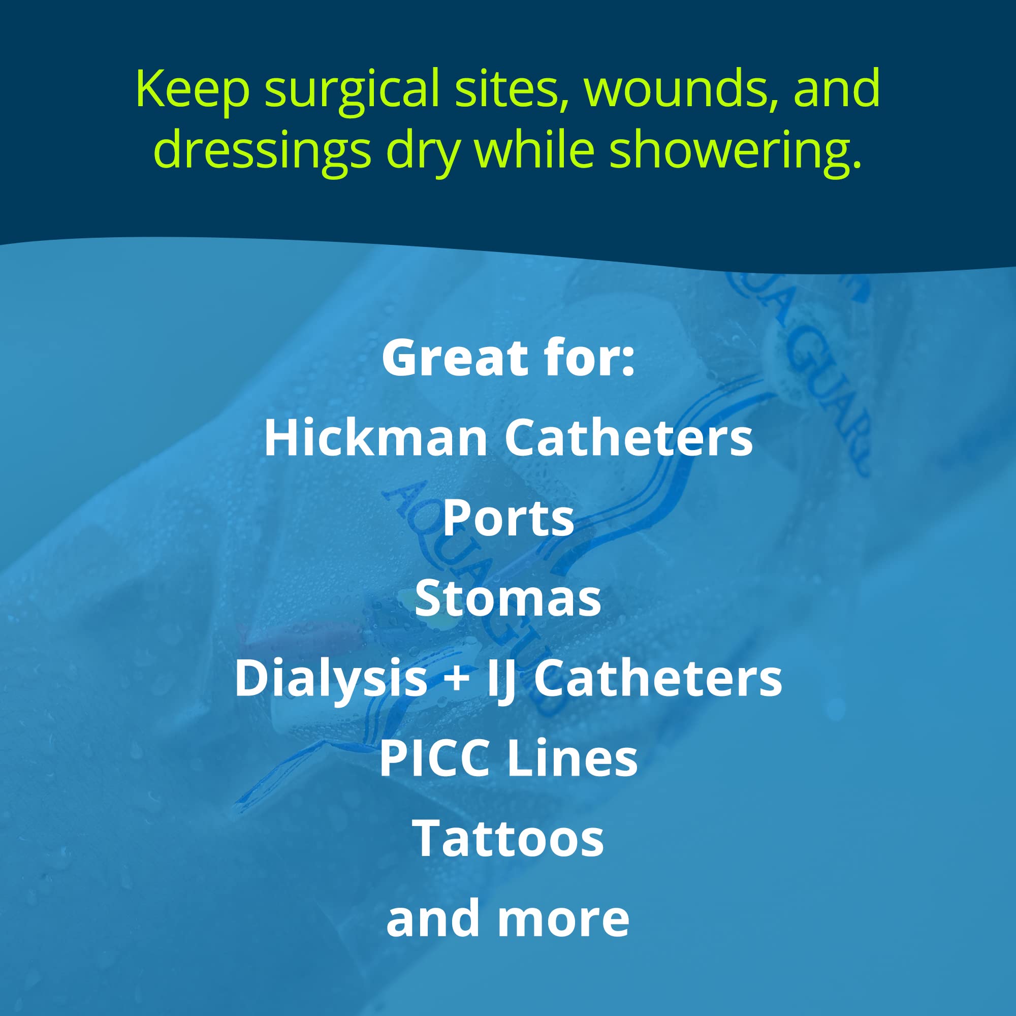 TIDI AquaGuard sheet demonstrates secure adhesion for reliable shower protection.