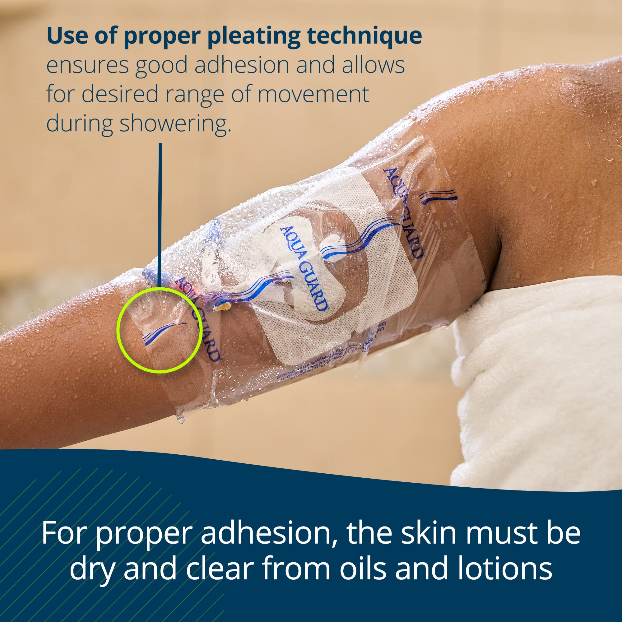 TIDI AquaGuard sheet offers 7x7.5 inch coverage for wounds or lines.