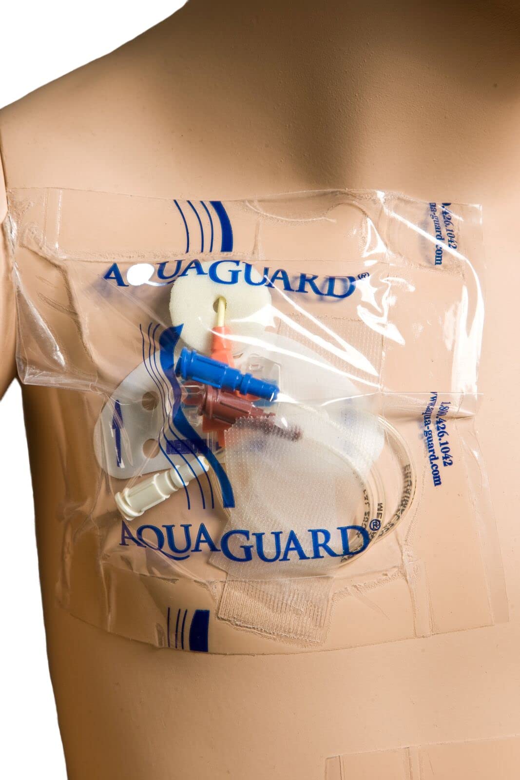 TIDI AquaGuard package displays disposable shower protection sheets for wounds
