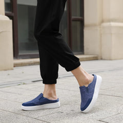 TIDU women's arch support shoes blue side view highlights stable heel and arch support.