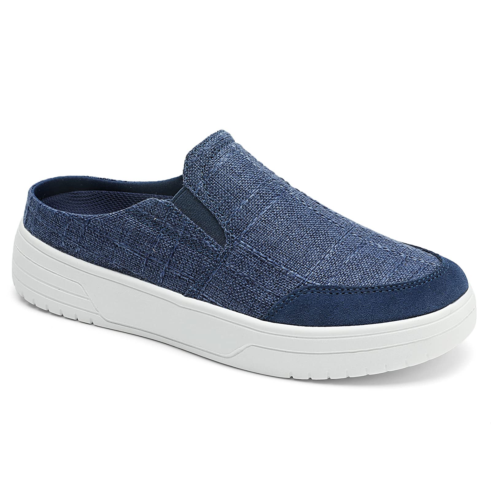 TIDU women's arch support shoes in blue upper with breathable fabric for all-day comfort.
