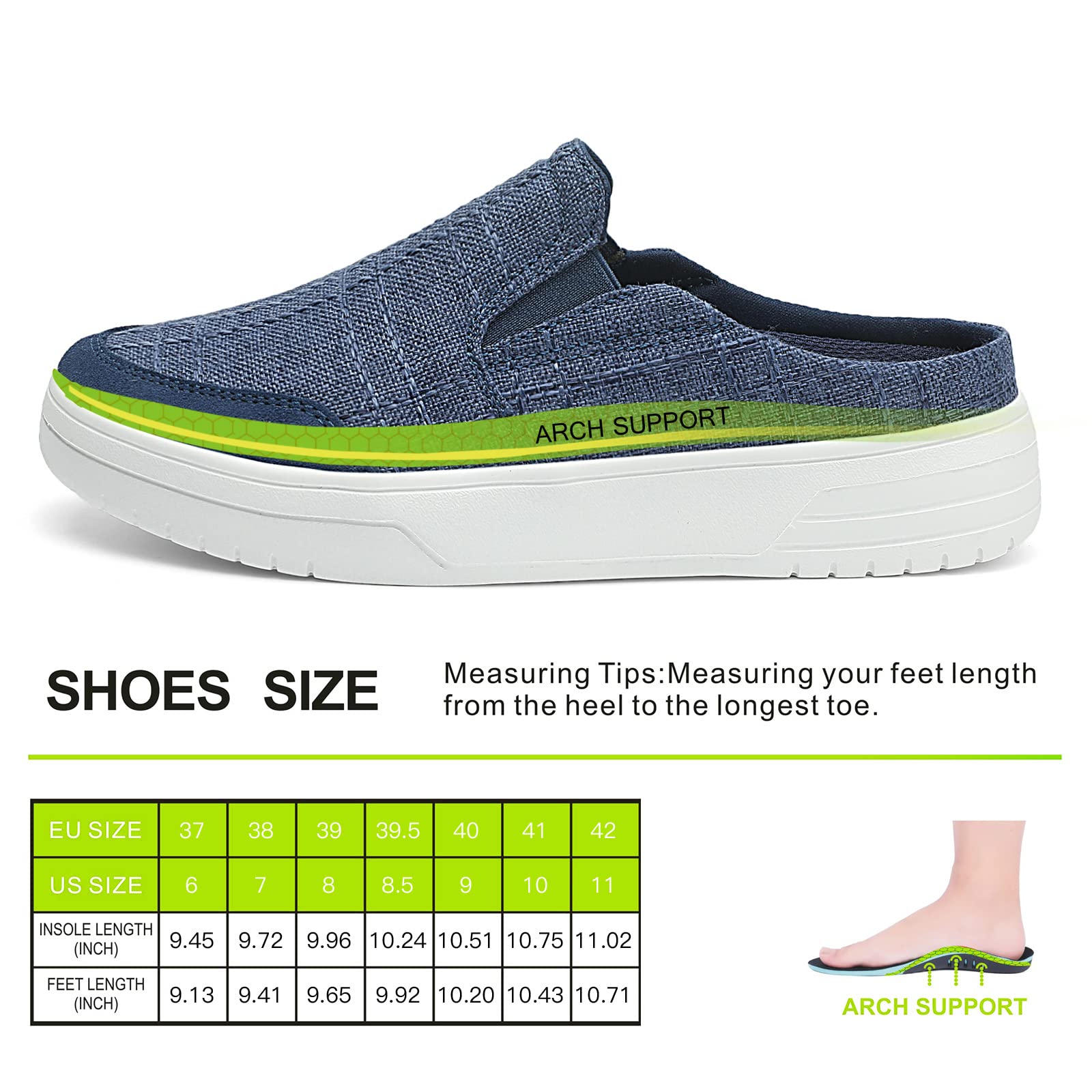 TIDU slip-on design for easy on and off without sacrificing style.