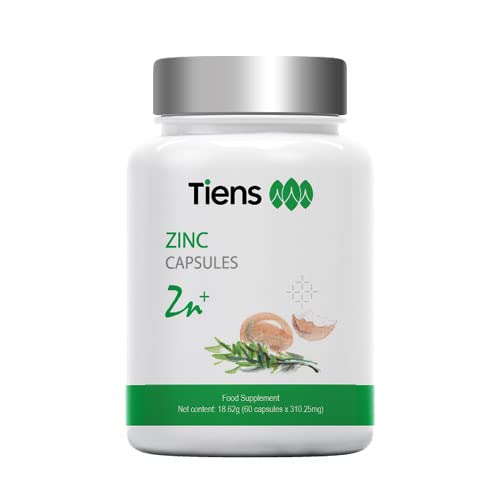 Tiens Zinc supplement bottle front view for daily wellness.