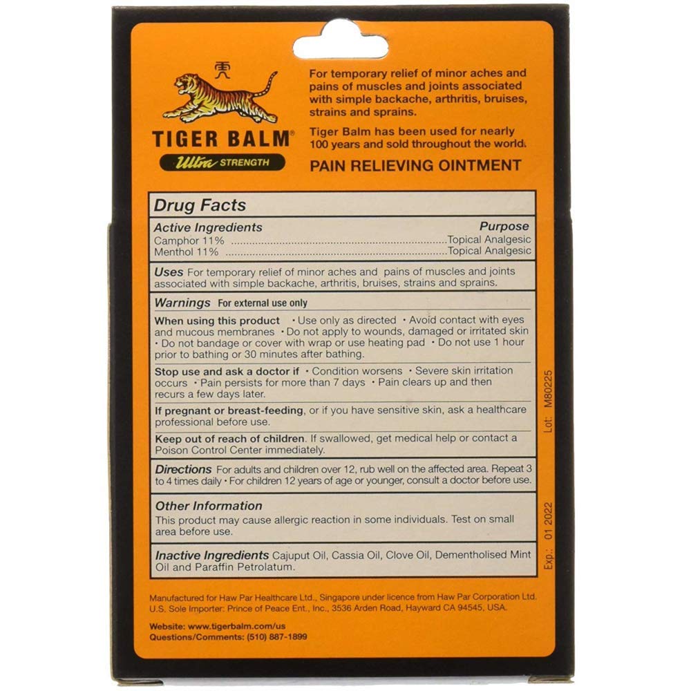 Tiger Balm Sport Rub Ultra Strength close-up highlighting menthol-rich formula for soothing sensation