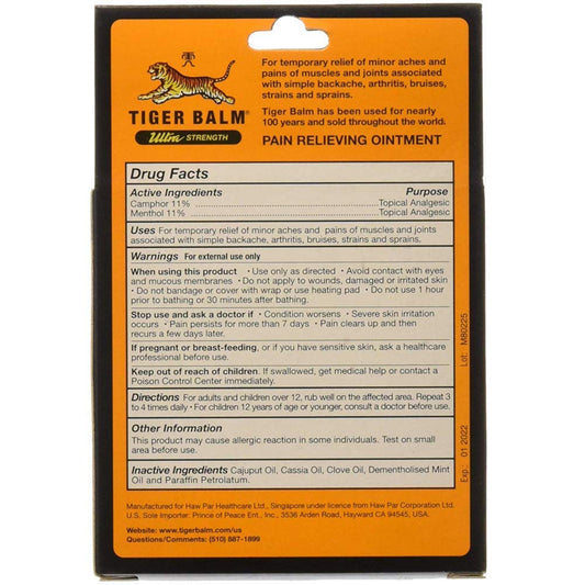 Tiger Balm Sport Rub Ultra Strength close-up highlighting menthol-rich formula for soothing sensation