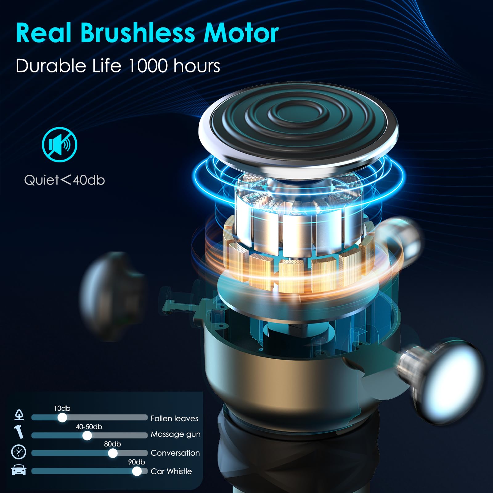 TILAT massager buffer cap for large muscle groups.