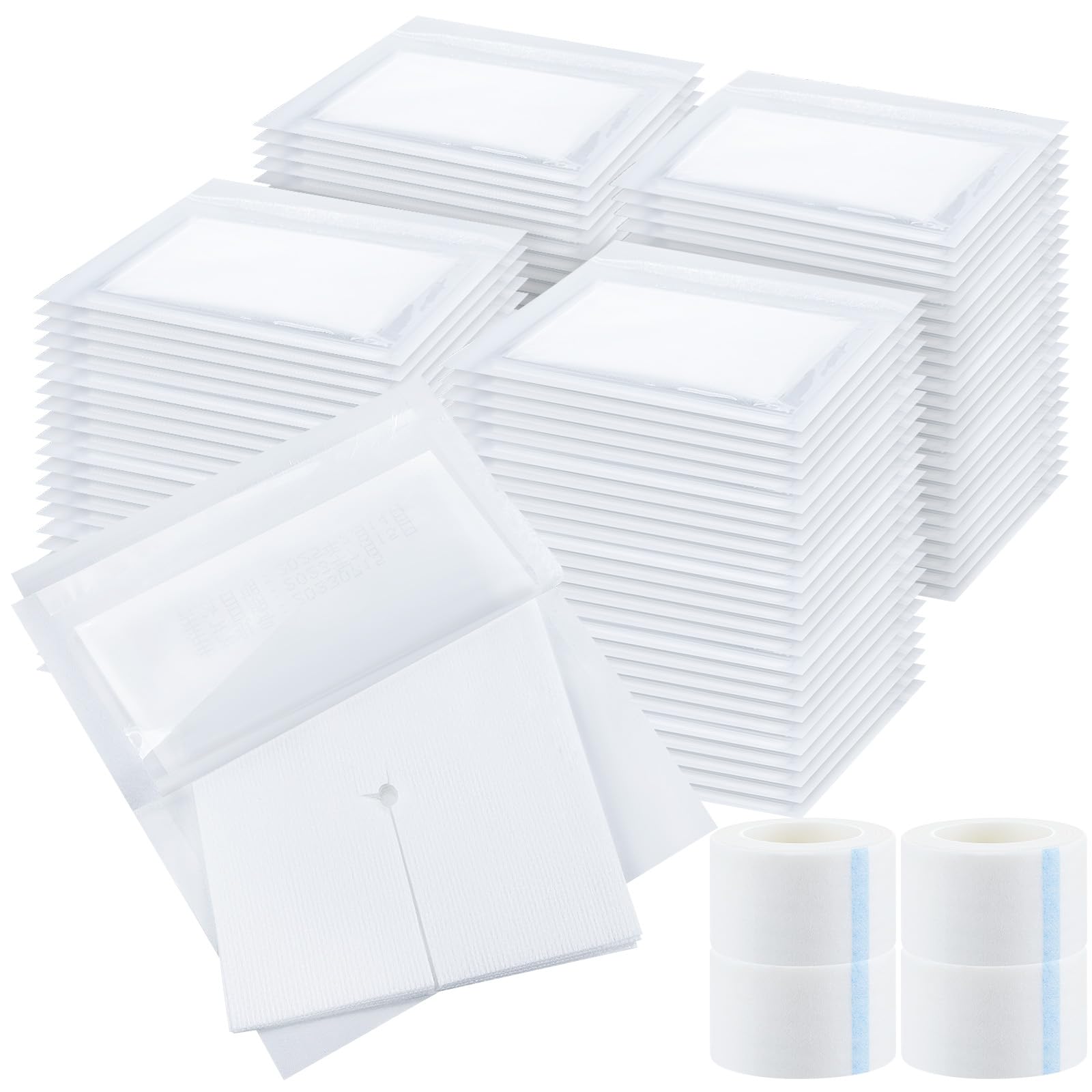 Timgle 200pcs split gauze pads 3x3 inches for versatile wound care
