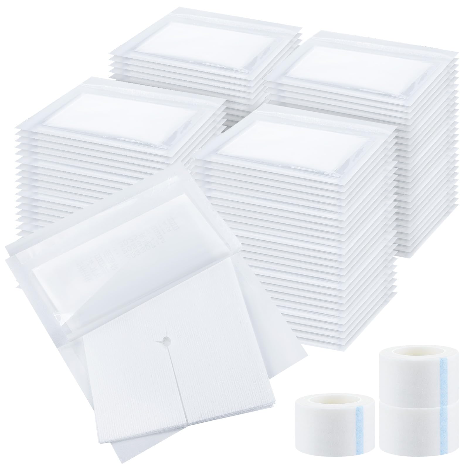 Timgle split gauze pad 4x4 packaging for ready-to-use wound care supplies.