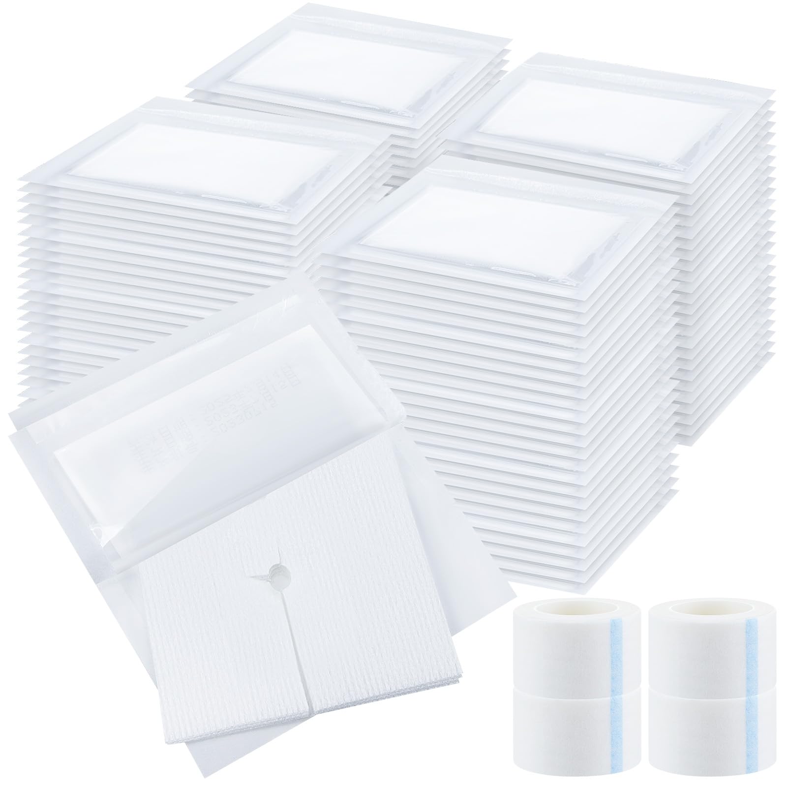 Timgle split gauze pads 2x2 pack for quick wound coverage and easy handling.