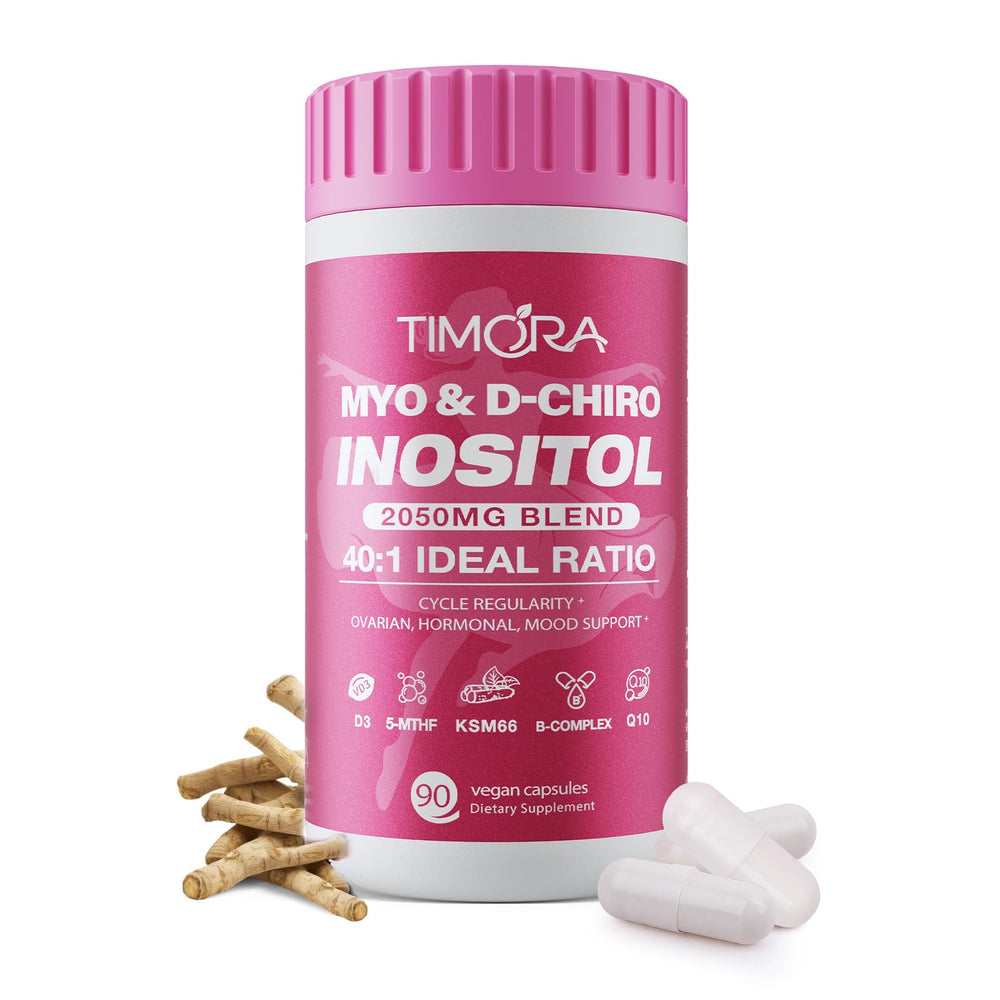 TIMORA Myo and D-Chiro Inositol capsules support hormonal balance