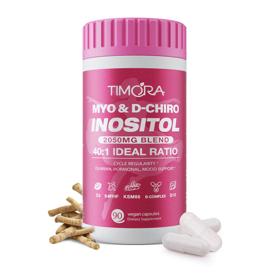 TIMORA Myo and D-Chiro Inositol capsules support hormonal balance