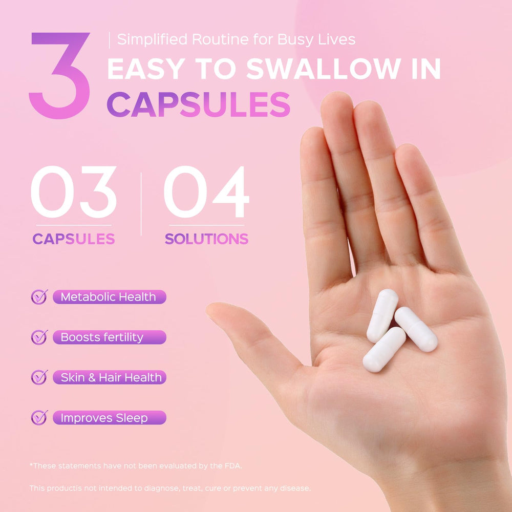 TIMORA capsule row showing easy to take serving