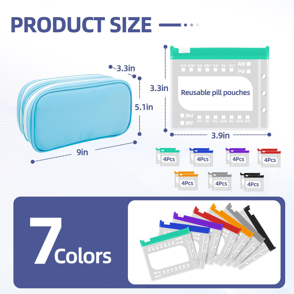 Timueetech eight side compartments for desiccants or instructions on the go