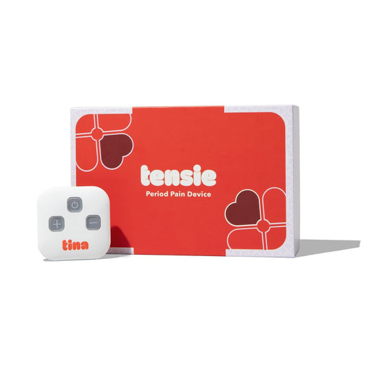 Tensie portable pain relief device in a pocket-friendly size for on-the-go cramps