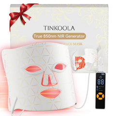 Tinkoola red-light therapy face mask with dual wavelengths for home use.