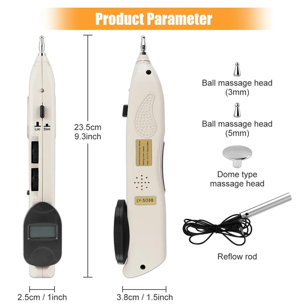 Tirisia portable acupuncture pen fits in a bag for travel.