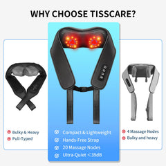 TISSCARE massager with long 60-inch cord enables versatile placement.