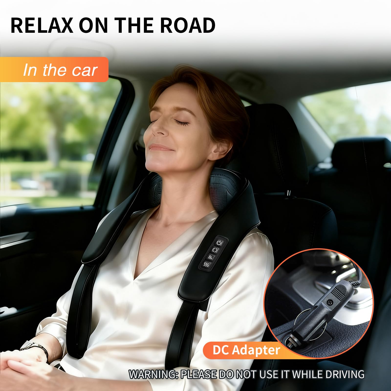 TISSCARE massager with adjustable straps for personalized positioning.