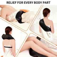 TISSCARE hands-free wearable massager for shoulders and back relief.